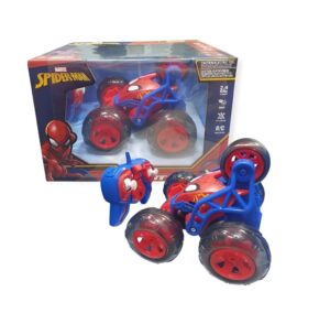AUTO RADIO CONTROL SPIDERMAN FIVE WHEELS STUNT COD DIS042 ROJO - Imagen 5