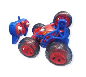 AUTO RADIO CONTROL SPIDERMAN FIVE WHEELS STUNT COD DIS042 ROJO - Imagen 2