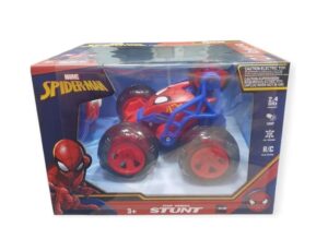 AUTO RADIO CONTROL SPIDERMAN FIVE WHEELS STUNT COD DIS042 ROJO