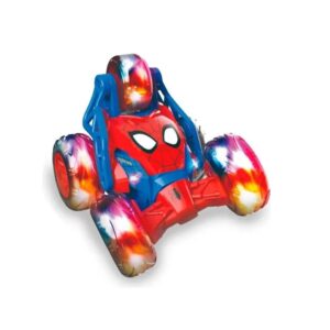 AUTO RADIO CONTROL SPIDERMAN FIVE WHEELS STUNT COD DIS042 ROJO - Imagen 3