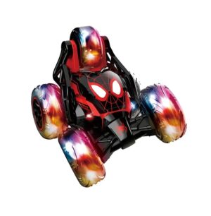 AUTO RADIO CONTROL SPIDERMAN FIVE WHEELS STUNT COD DIS043 NEGRO - Imagen 3