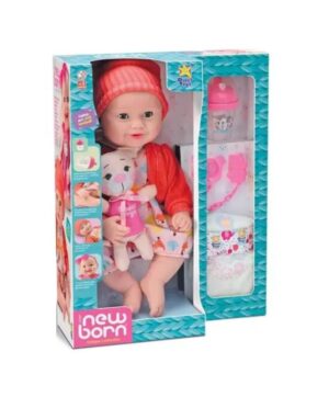MUNECO BEBE CON MAMADERA MAGICA PANAL Y OSITO COD DIV123