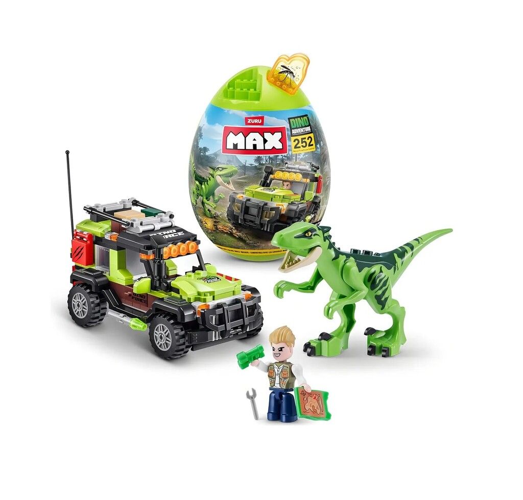 BLOQUES ZURU MAX DINO AVENTURA RAPTOR FORCE 252 PCS COD - Imagen 2