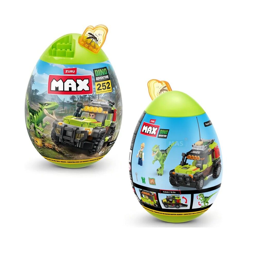BLOQUES ZURU MAX DINO AVENTURA RAPTOR FORCE 252 PCS COD - Imagen 4