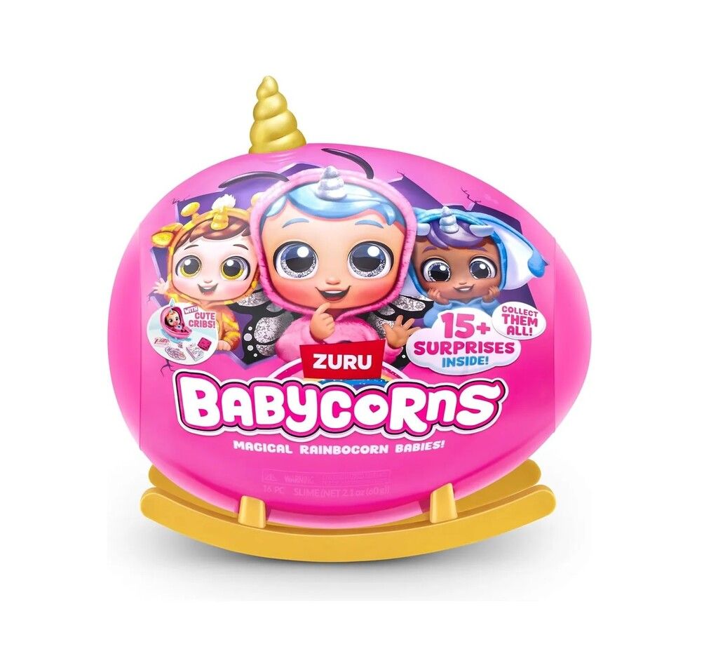 BABYCORNS BEBOTE ZURU 15 SORPRESAS SERIE 1 COD 92107 DORADO