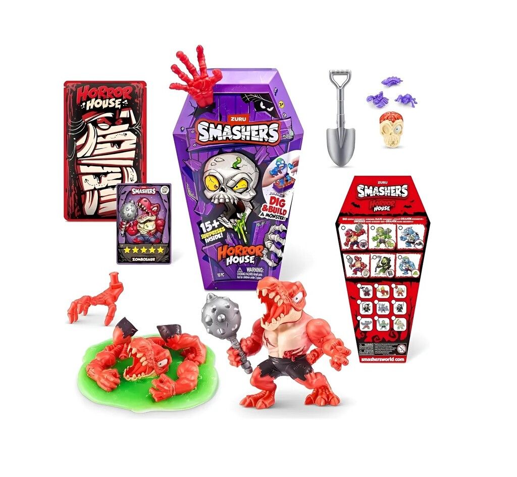 SMASHERS HORROR HOUSE MEDIUM HOUSE 15 SURPRISES COD 74125 ROJ - Imagen 3