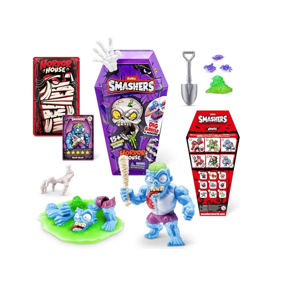 SMASHERS HORROR HOUSE MEDIUM HOUSE 15 SURPRISES COD 74125 BLA - Imagen 3