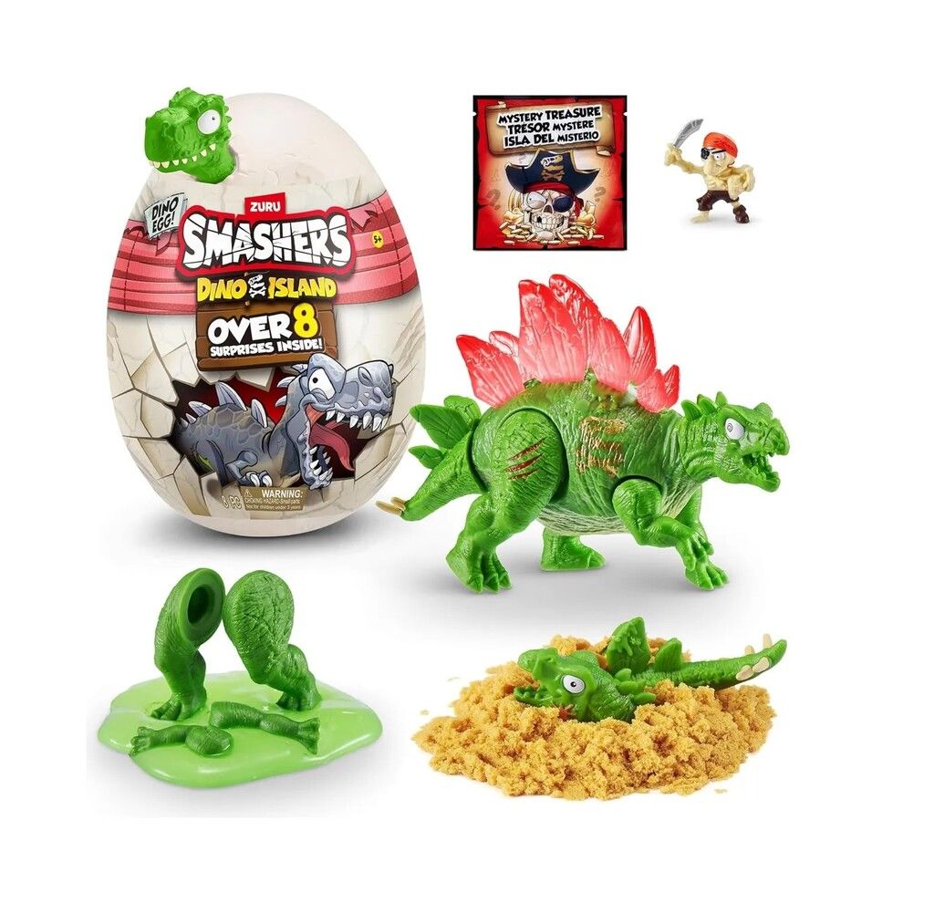 HUEVO SMASHERS  DINO ISLAND MINI EGG 8 SURPRISES COD 7486 VEDRE - Imagen 2