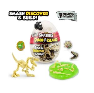 HUEVO SMASHERS DINO ISLAND NANO EGG 6 SURPRISES COD 7495 NEGRO - Imagen 2