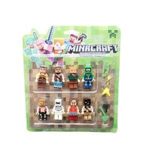 MINECRAFT MINI FIGURAS BLISTER X 8 CON ACCESORIOS COD 31082