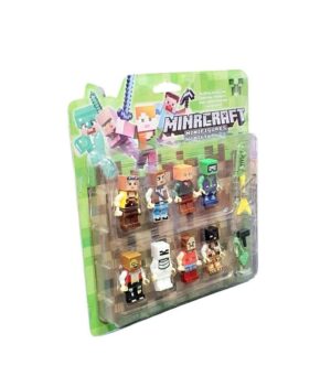 MINECRAFT MINI FIGURAS BLISTER X 8 CON ACCESORIOS COD 31082 - Imagen 2
