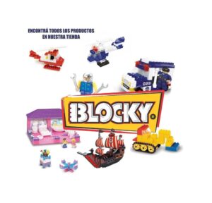 BLOCKY BOMBEROS 3 FIGURAS 290 PZAS COD 0652 - Imagen 3