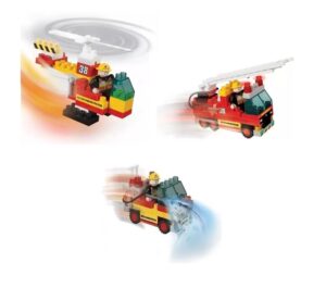 BLOCKY BOMBEROS 3 FIGURAS 290 PZAS COD 0652 - Imagen 2
