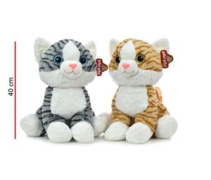 PELUCHE GATO SENTADO 40 CM PHI PHI TOYS COD 4499 GRIS - Imagen 3