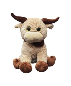PELUCHE TORO SENTADO 60 CM PHI PHI TOYS COD 4528 BEIGE - Imagen 3