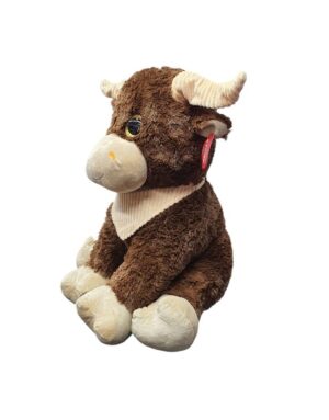 PELUCHE TORO SENTADO 60 CM PHI PHI TOYS COD 4528 MARRON - Imagen 2