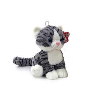 PELUCHE GATO SENTADO 30 CM PHI PHI TOYS COD 3972 GRIS - Imagen 2