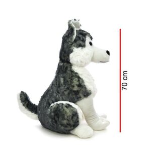 PELUCHE PERRO SIBERIANO SENTADO 70 CM PHI PHI TOYS COD 3837 - Imagen 3