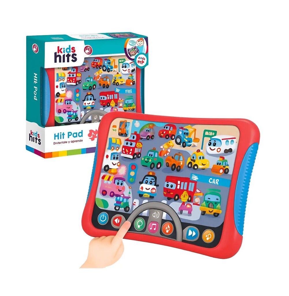 TABLET INFANTIL AUTOS Y CAMIONES INTERACTIVA KIDS HITS COD KH008 - Imagen 4