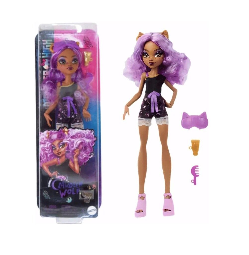 MUNECA MONSTER HIGH ARTICULADA CON ACC COD JGM42 CLAWDEEN - Imagen 3