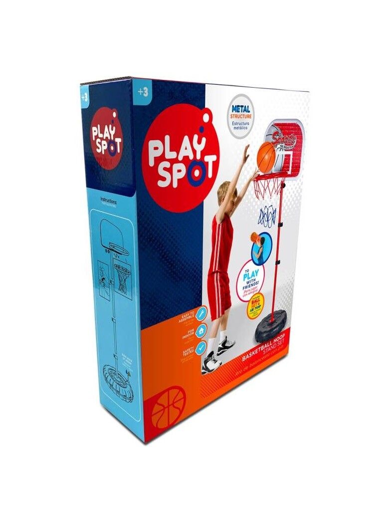 JUEGO SET ARO DE BASQUET CON PIE Y BALON PLAY SPOT COD PL06 - Imagen 3