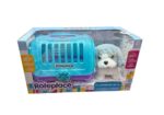PELUCHE MASCOTA SONIDO Y MOVIMIENOT CON JAULA COD RL18 PERRO