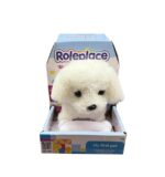 PELUCHE PERRO CON SONIDO Y MOVIMIENTO ROLEPLACE COD RL01-BLANCO