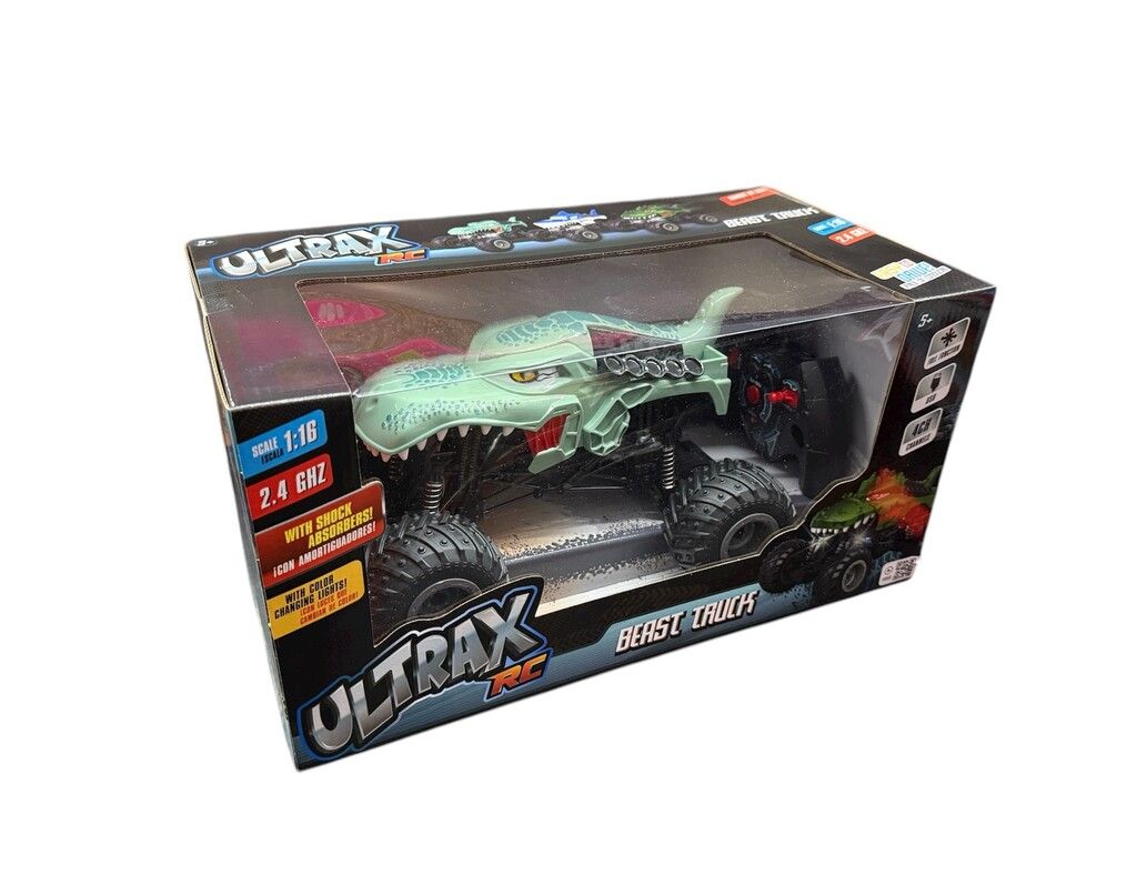 AUTO RADIO CONTROL ULTRAX BEAST TRUCK USB COD UL068 VERDE C - Imagen 3