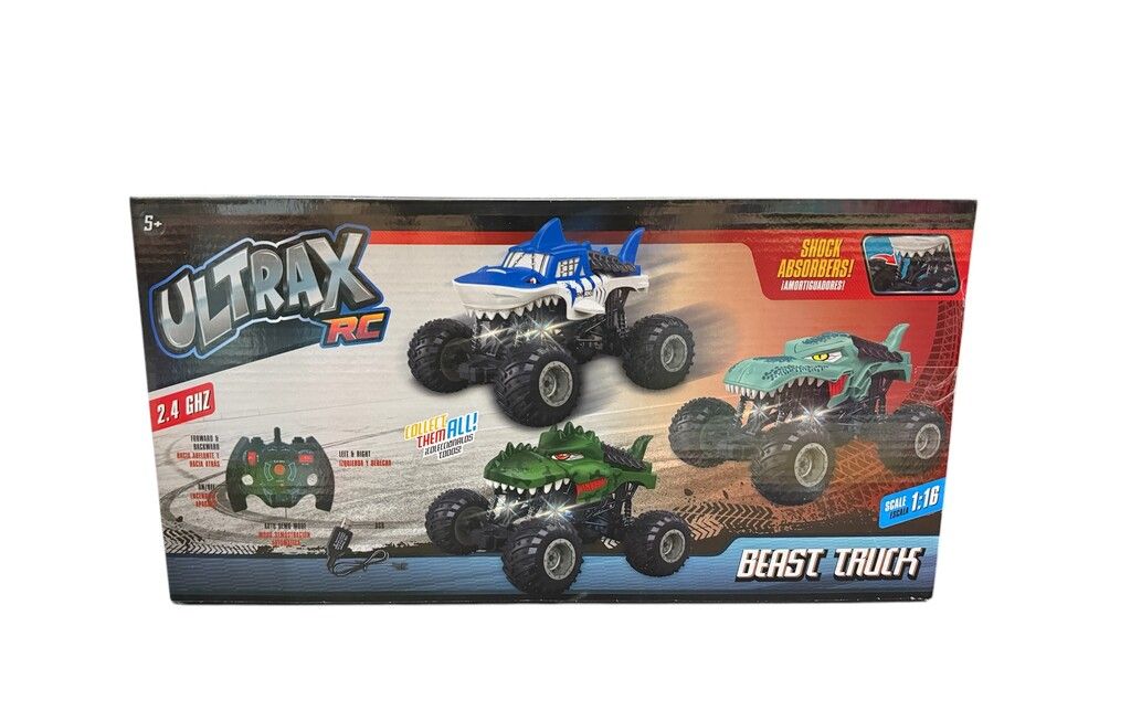 AUTO RADIO CONTROL ULTRAX BEAST TRUCK USB COD UL068 VERDE C - Imagen 4