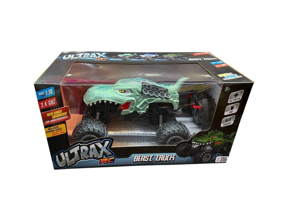 AUTO RADIO CONTROL ULTRAX BEAST TRUCK USB COD UL068 VERDE C