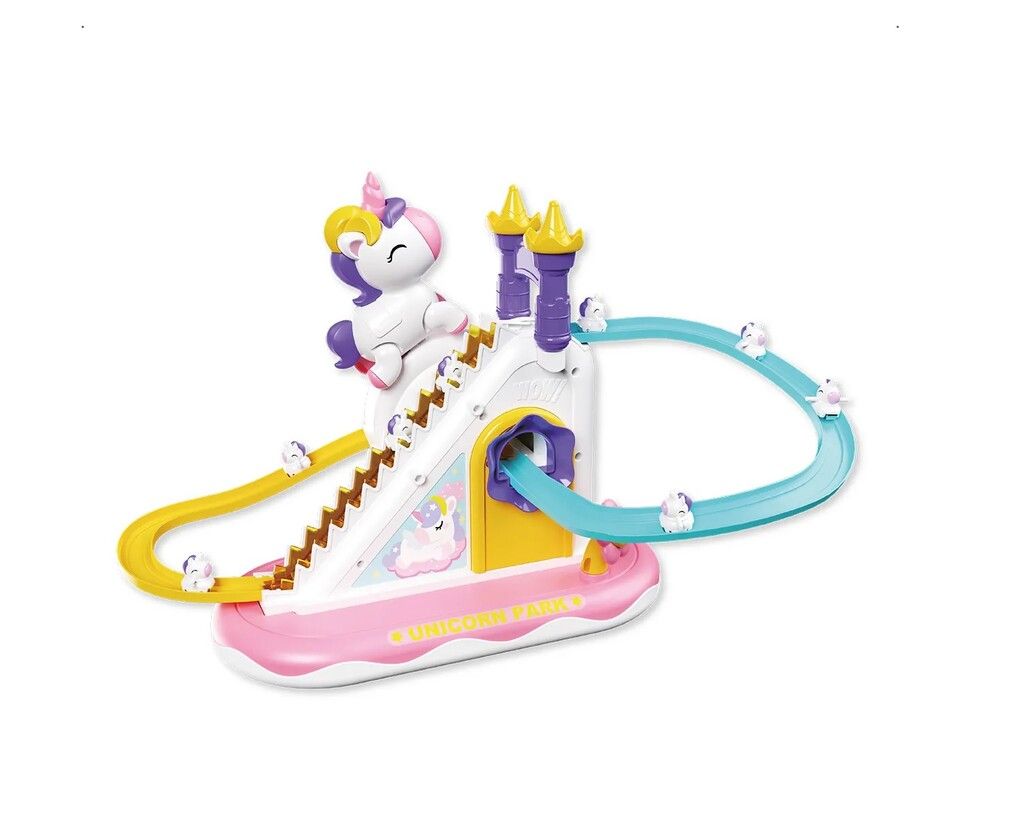 JULIANA Y JULIAN PISTA DE UNICORNIOS CON LUZ Y SONIDO COD 0049 - Imagen 2