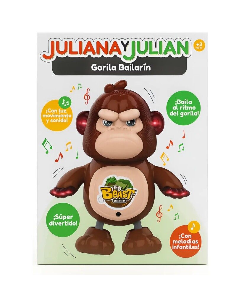 JULIANA Y JULIAN GORILA BAILARIN CON LUZ Y SONIDO COD 0040