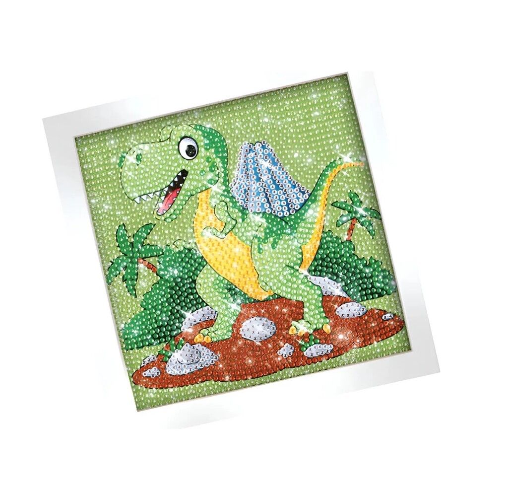 JUEGO DIAMONT ART DINO DECORA CON GEMAS COD JUL0138 - Imagen 3