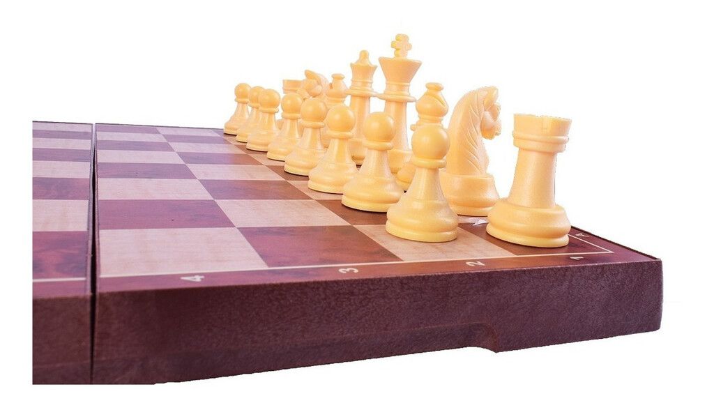 JUEGO DE MESA 2 EN 1 AJEDREZ Y DAMAS MAGNETICO COD 7416 - Imagen 4