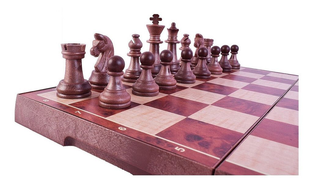 JUEGO DE MESA 2 EN 1 AJEDREZ Y DAMAS MAGNETICO COD 7416 - Imagen 3