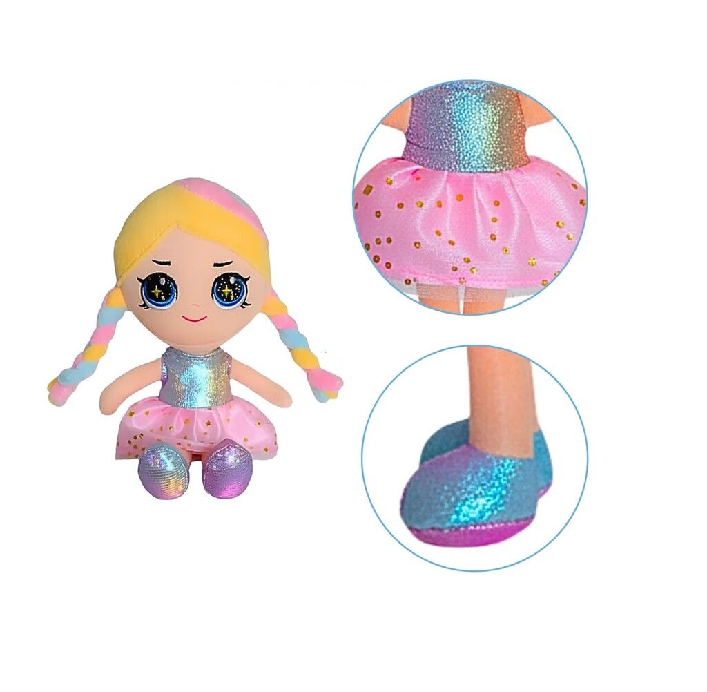 MUNECA DE PELUCHE 35 CM PHI PHI TOYS COD 6101 VEST ROSA - Imagen 3