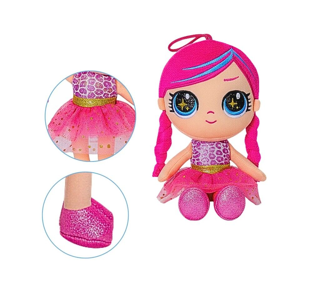 MUNECA DE PELUCHE 20 CM PHI PHI TOYS COD 6100 VEST FUCSIA - Imagen 3