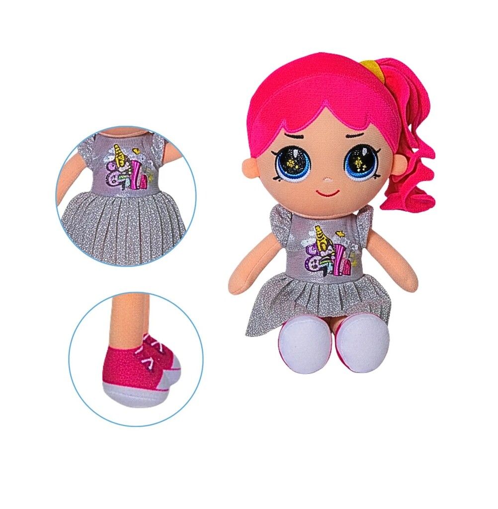 MUNECA DE PELUCHE 20 CM PHI PHI TOYS COD 6100 VEST PLATEADO - Imagen 3