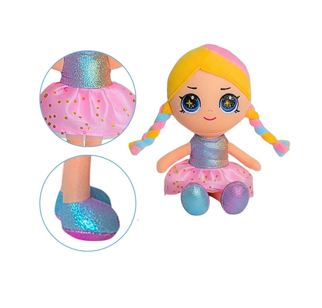 MUNECA DE PELUCHE 20 CM PHI PHI TOYS COD 6100 VEST ROSA - Imagen 3