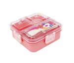 LUNCHERA TRENDY VIANDA HERMETICA 3 DIVICIONES 30429 ROSA