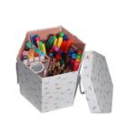 SET DE PINTAR EXAGONAL LAPICES Y MARCADOES DE COLORES COD MQD90