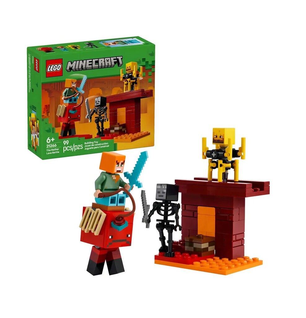 LEGO MINECRAFT BATALLA DE LAVA 99 PIEZAS COD 21266 - Imagen 4
